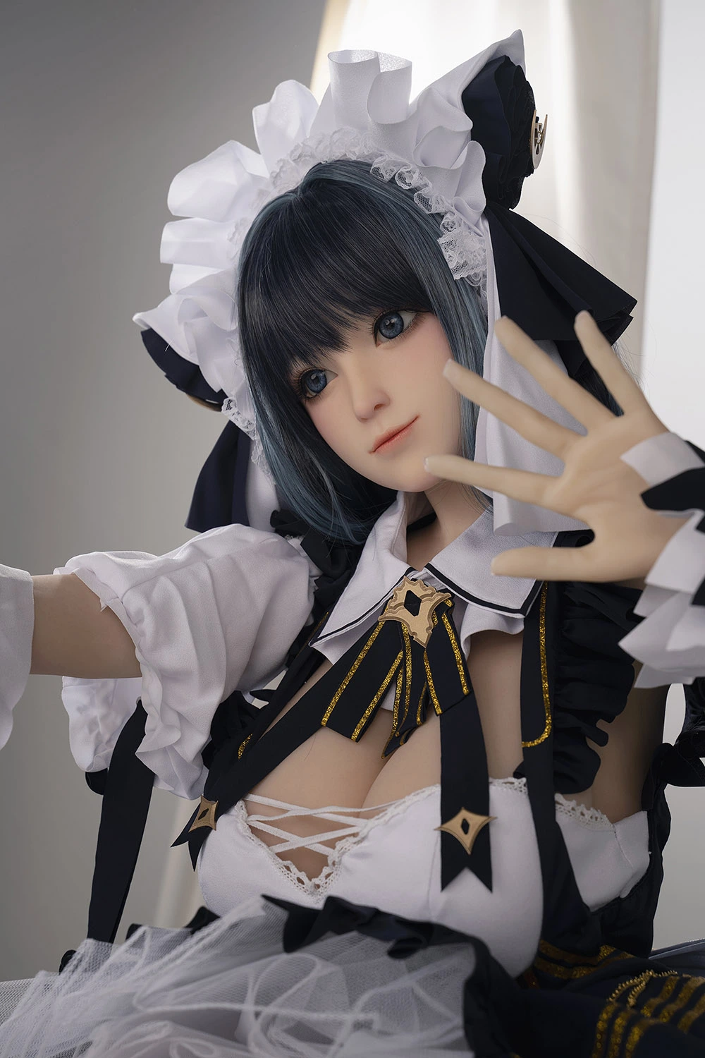  busty maid cosplay chizuru